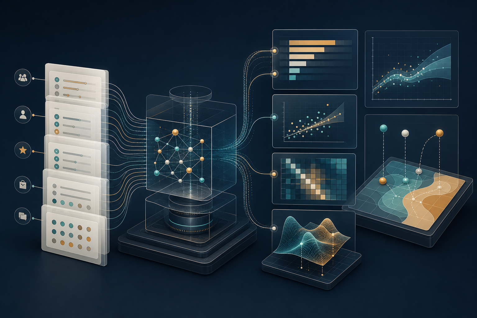 Generated abstract methodology engine visual